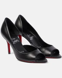 Christian Louboutin Pumps Open Apostropha 80 in pelle Nero