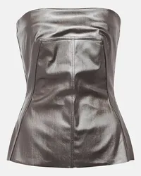 Rick Owens Bustier di jeans Lido Grigio