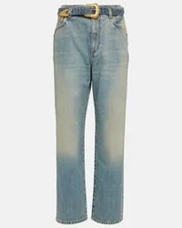 Balmain Jeans regular con cintura Blu