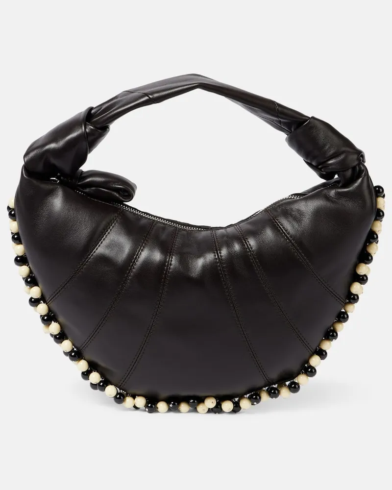 Christophe Lemaire Borsa a spalla Fortune Mini in pelle Marrone