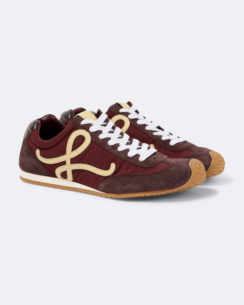Loewe Sneakers Ballet Runner 2.0 con suede Borgogna
