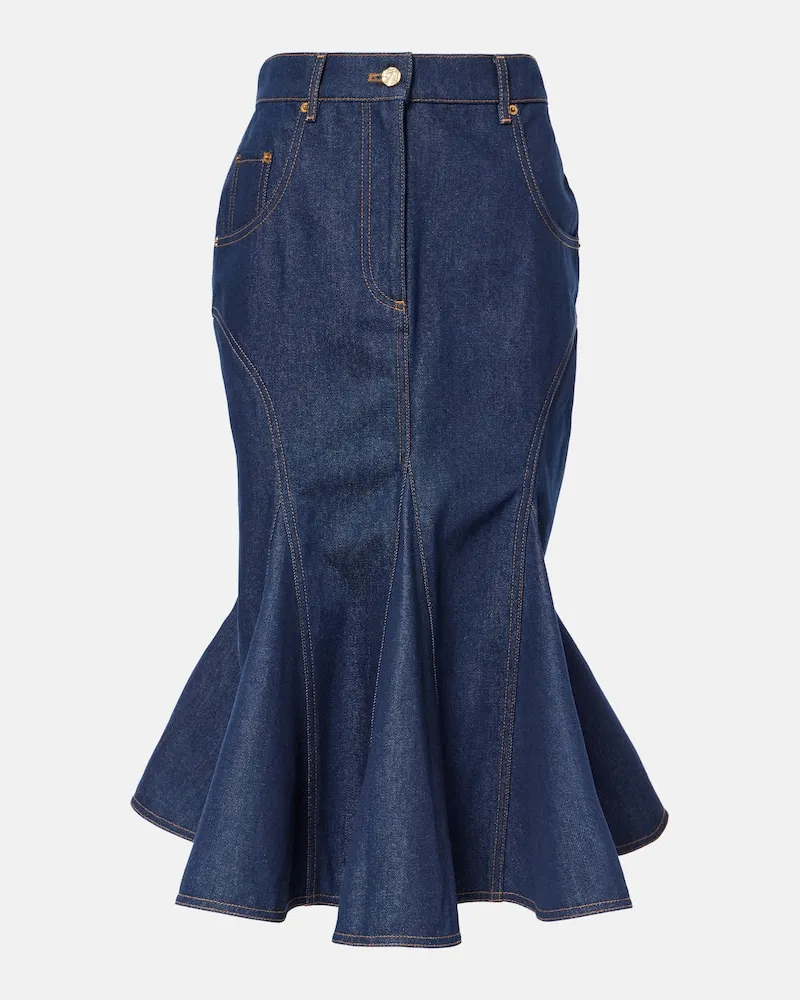 Nina Ricci Gonna midi di jeans Blu