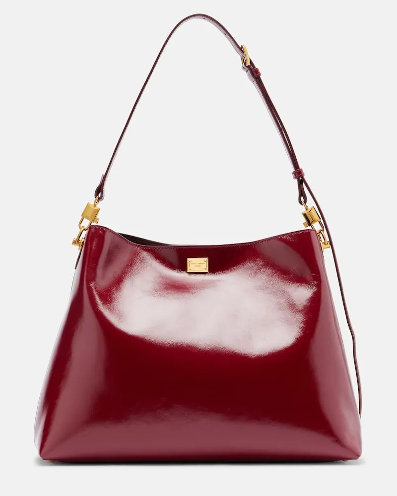 Dolce & Gabbana Borsa a spalla Vittoria Large in pelle Rosso