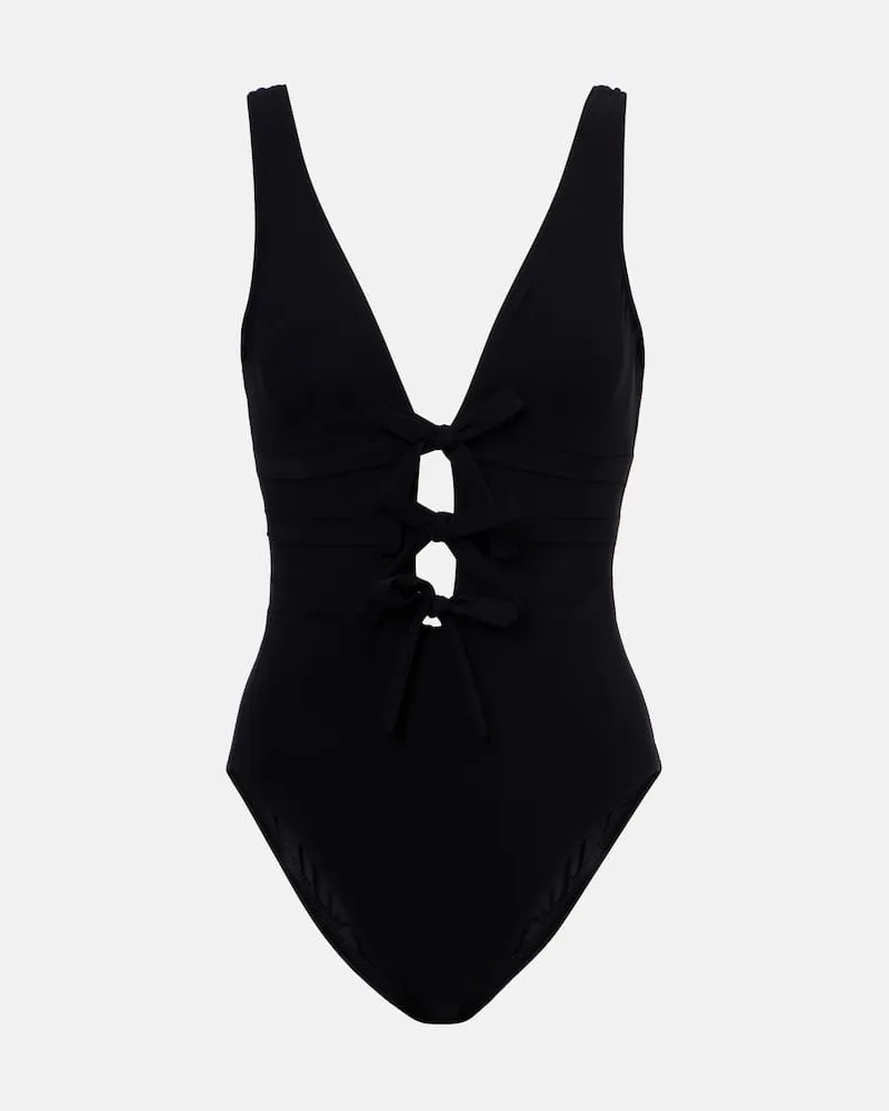Karla Colletto Costume intero Lenora con fiocco Nero