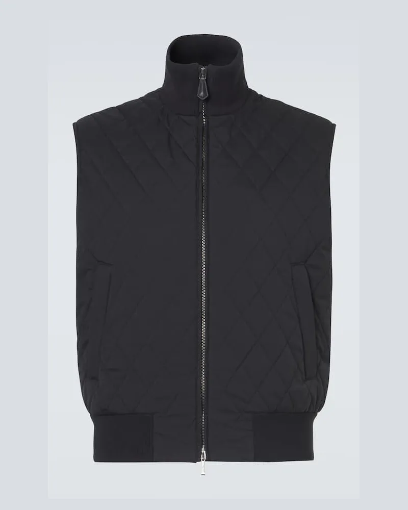 Loro Piana Gilet trapuntato Hopton Blu