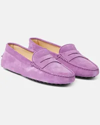 TOD'S Mocassini Gommino in suede Viola