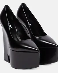 Versace Pumps Tempest con plateau Nero