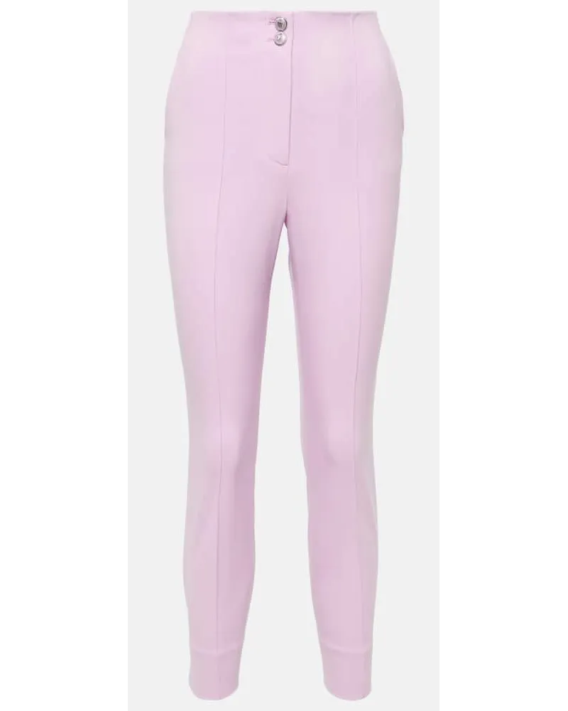 Veronica Beard Pantaloni slim cropped Kean a vita alta Viola