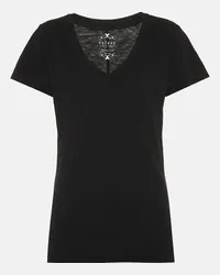 Velvet T-shirt Lilith in cotone Nero