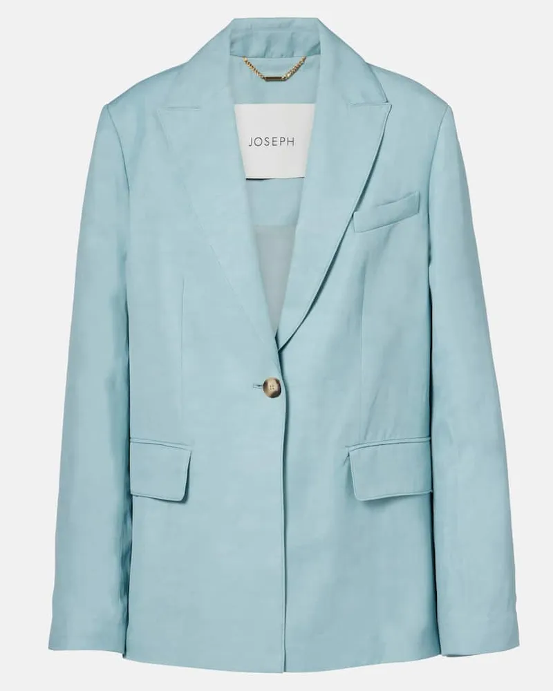 Joseph Blazer Rochd in chambray Blu