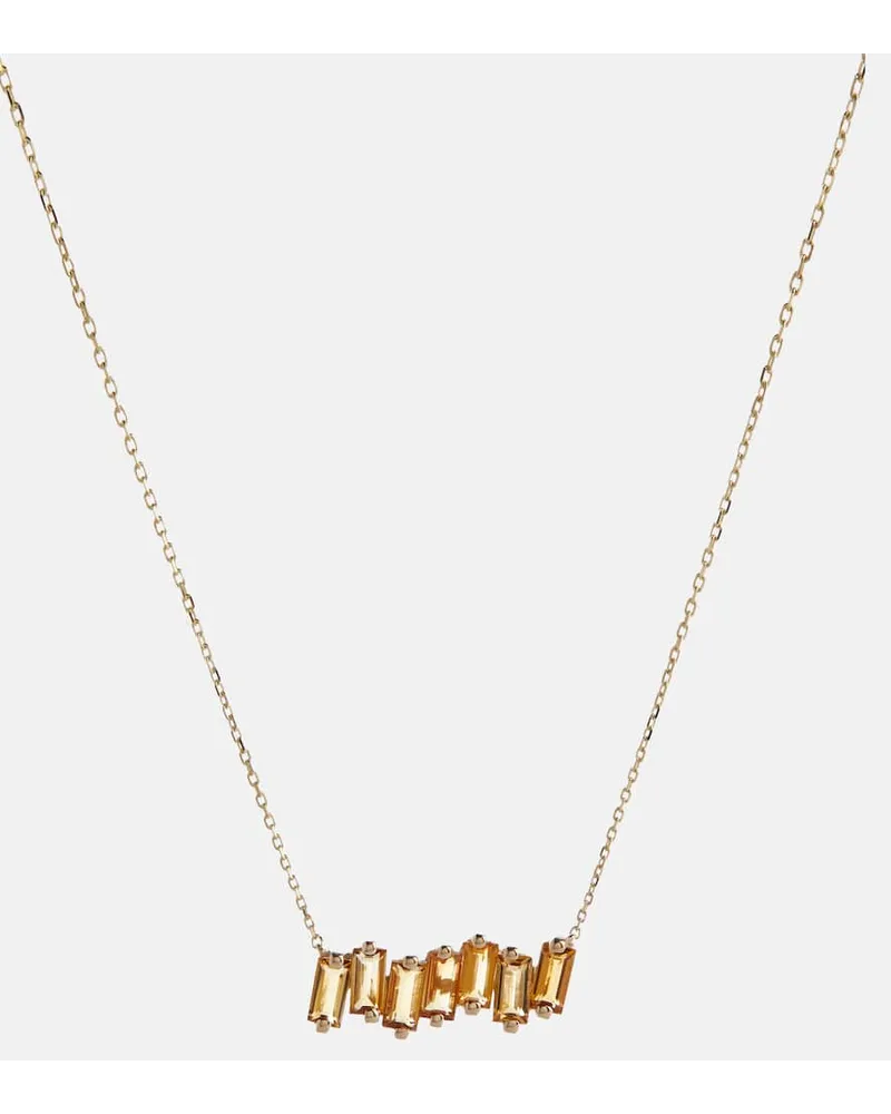 Suzanne Kalan Collana in oro 14kt con quarzi citrini Oro