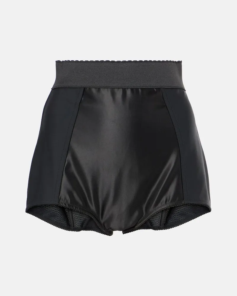 Dolce & Gabbana Shorts a vita alta Nero