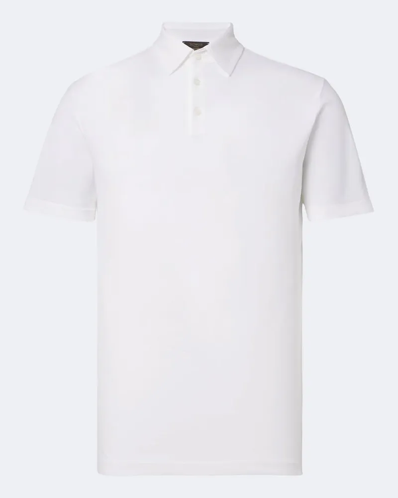 Slowear Polo in jersey di cotone Bianco
