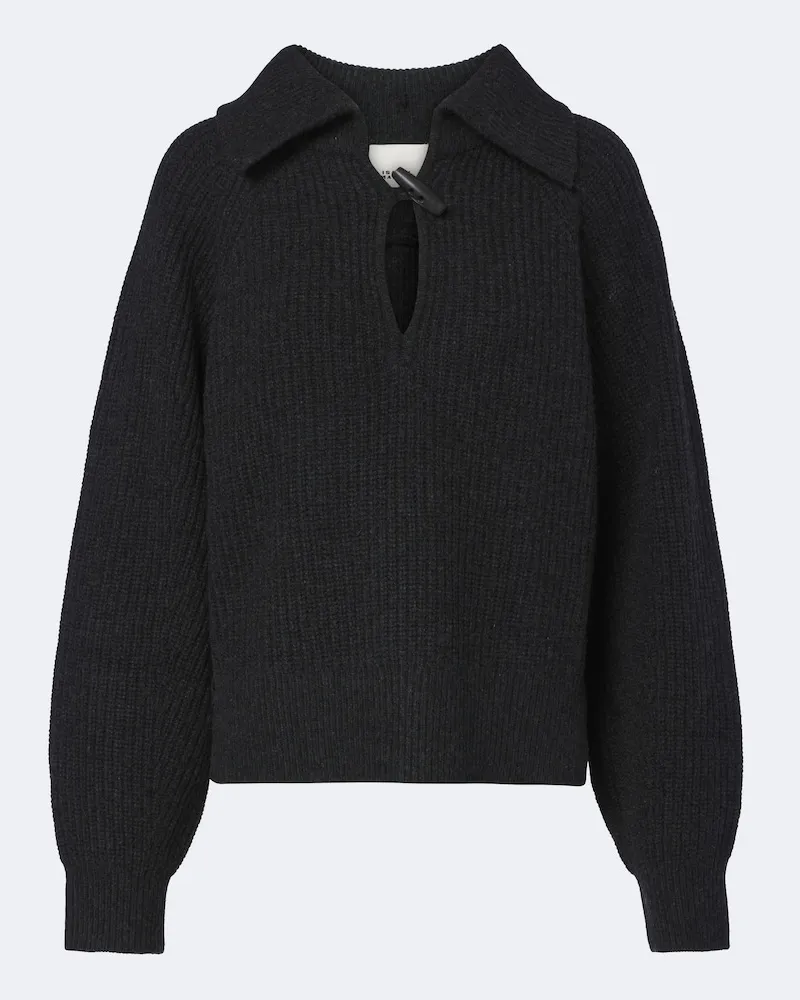 Isabel Marant Pullover polo Miranda in lana e cashmere Grigio