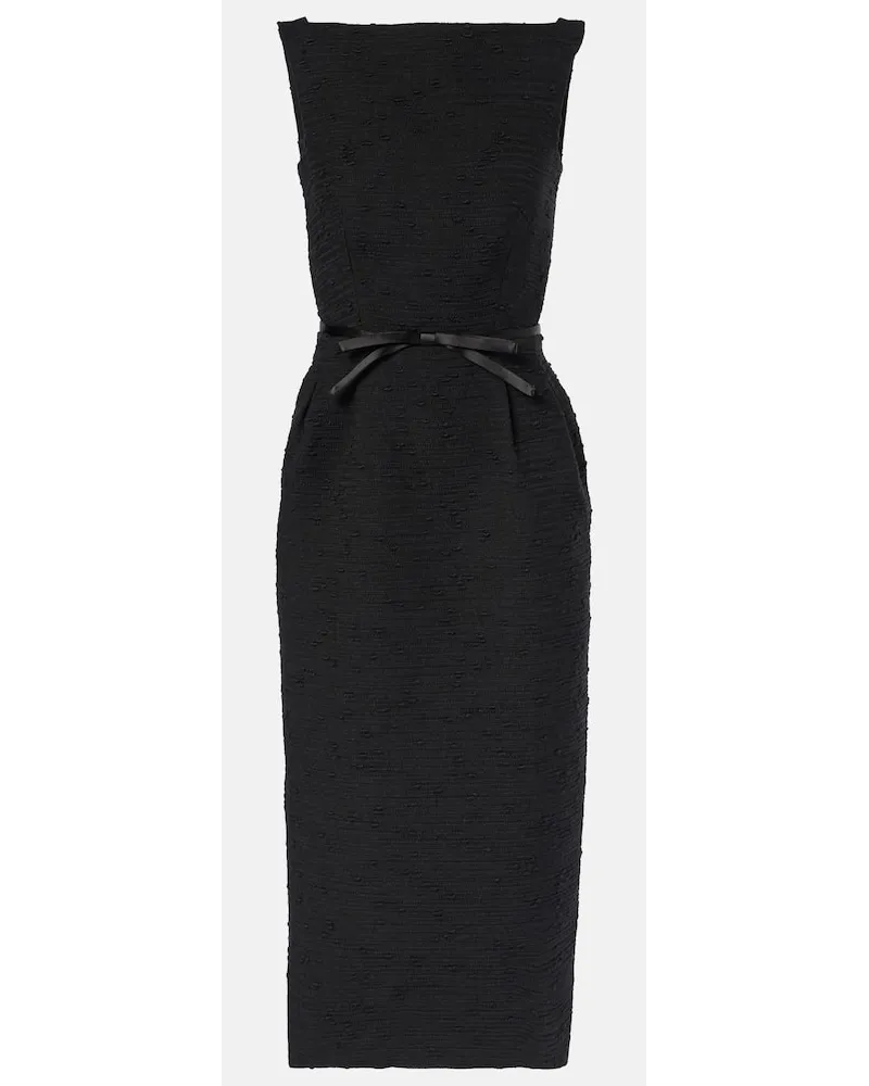 Erdem Abito midi in tweed Nero