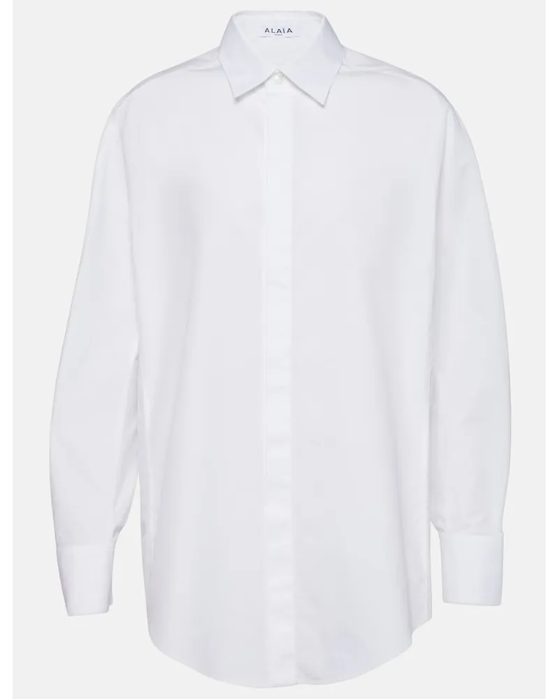 Alaïa AlaÃ¯a Camicia oversize in cotone Bianco