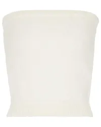 COSTARELLOS Top Lena in misto mohair Bianco