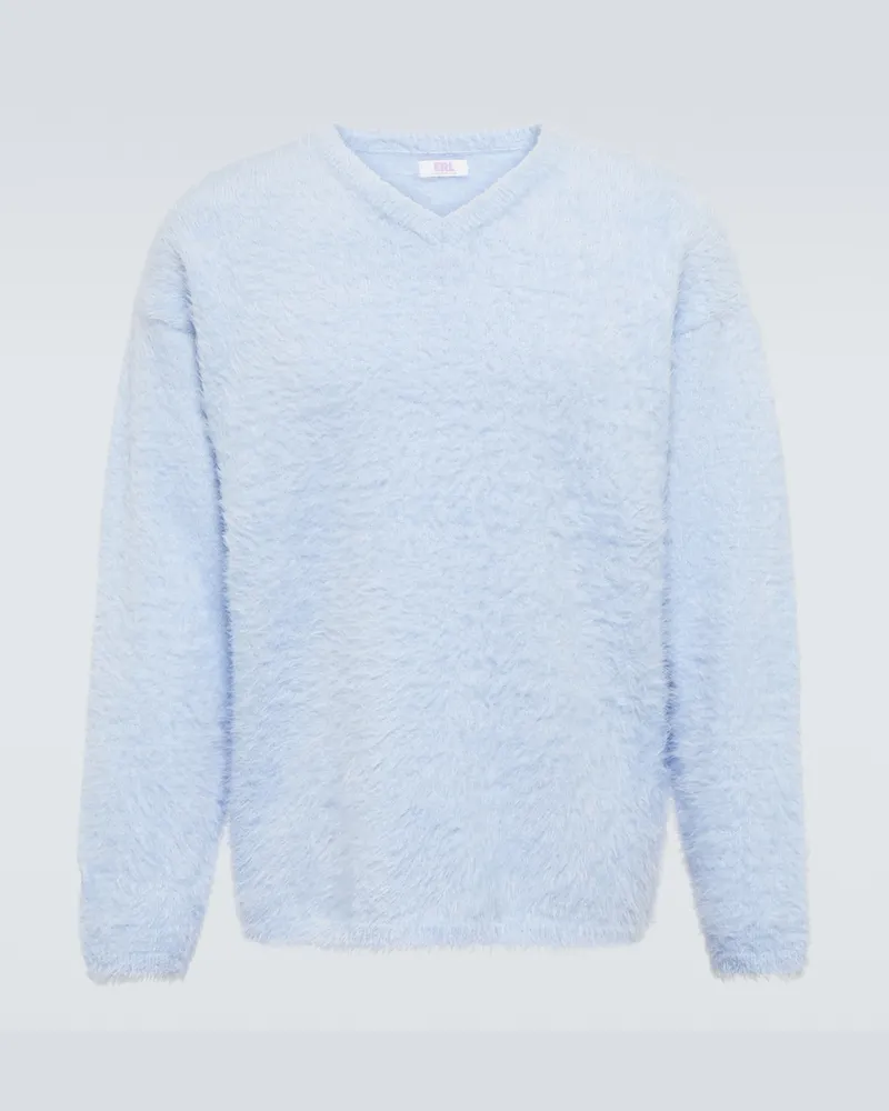 ERL Pullover spazzolato Blu