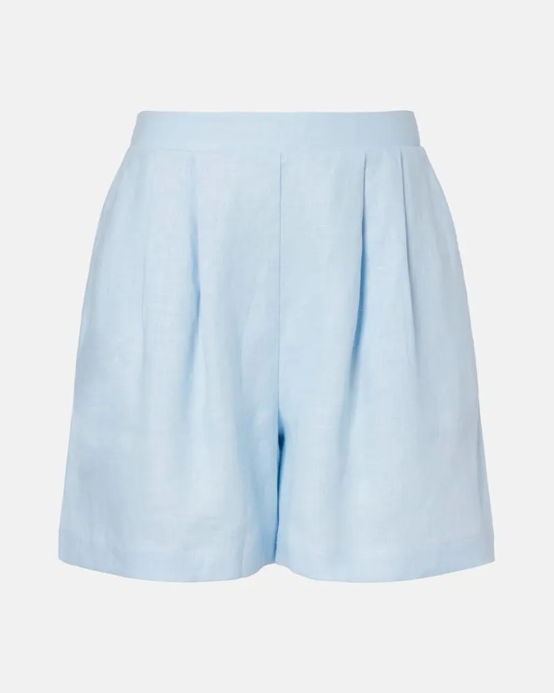 ASCENO Shorts Dallas in lino Blu