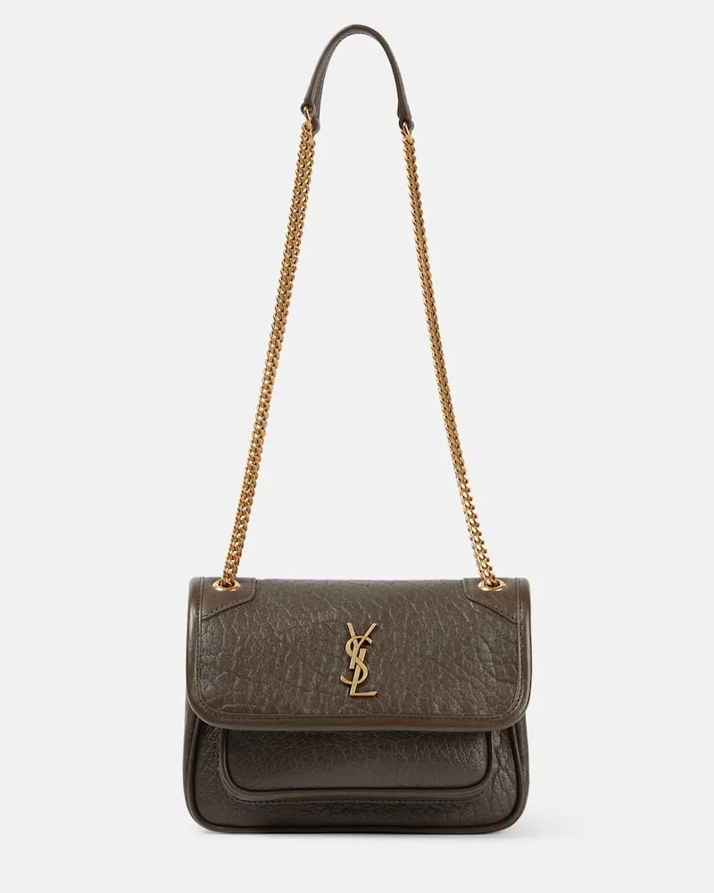Saint Laurent Borsa a spalla Niki Mini in pelle Verde