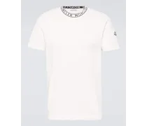 Moncler T-shirt in jersey di cotone Bianco
