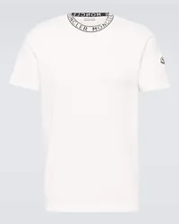 Moncler T-shirt in jersey di cotone Bianco