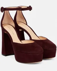 Gianvito Rossi Pumps Holly D’orsay in suede Viola