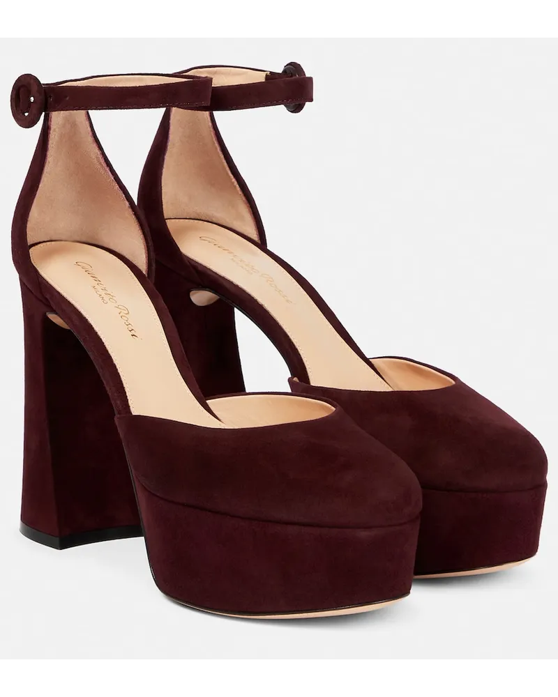 Gianvito Rossi Pumps Holly Dâorsay in suede Viola