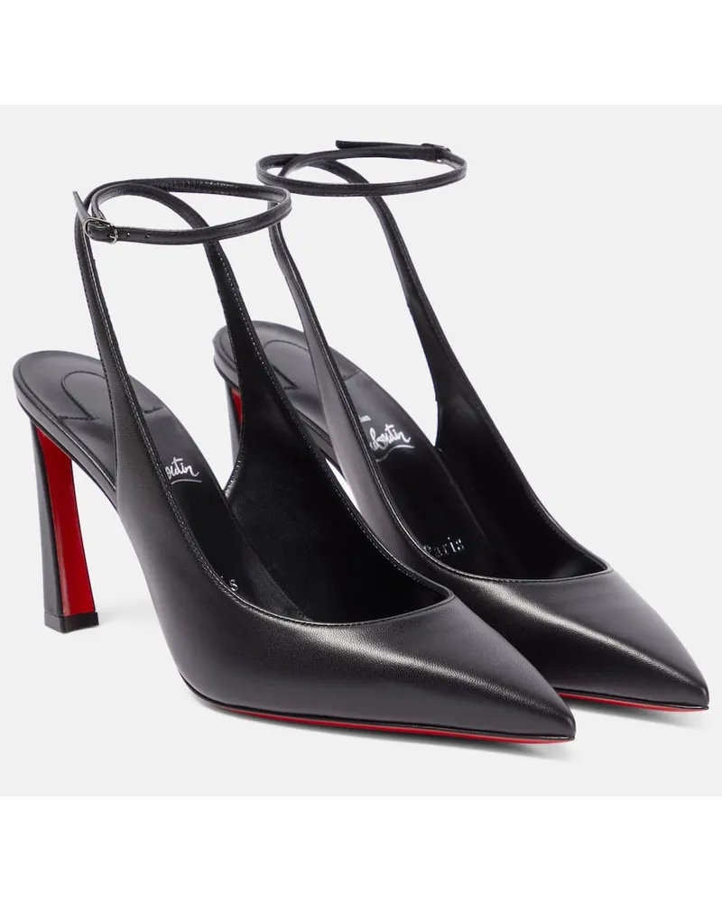 Christian Louboutin Pumps slingback Condora 85 in pelle Nero
