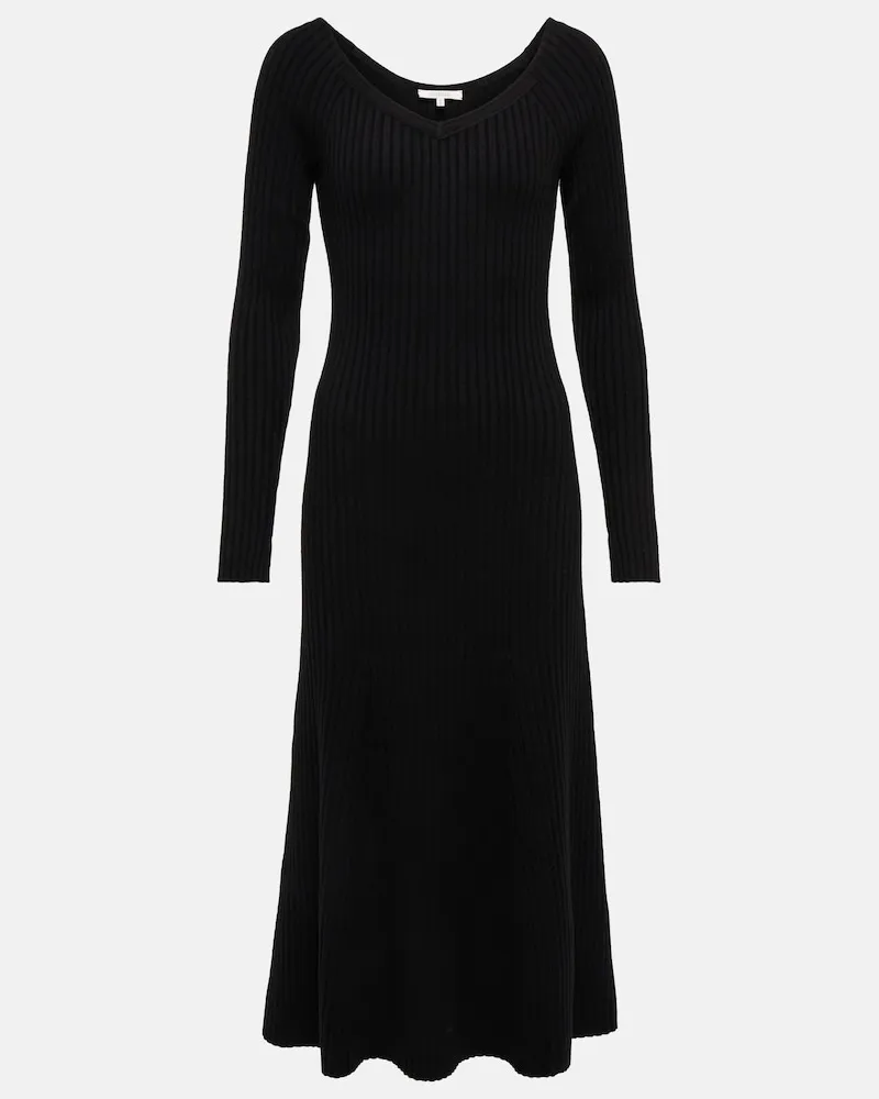 Dorothee Schumacher Abito midi Smooth Silhouettes in misto lana Nero