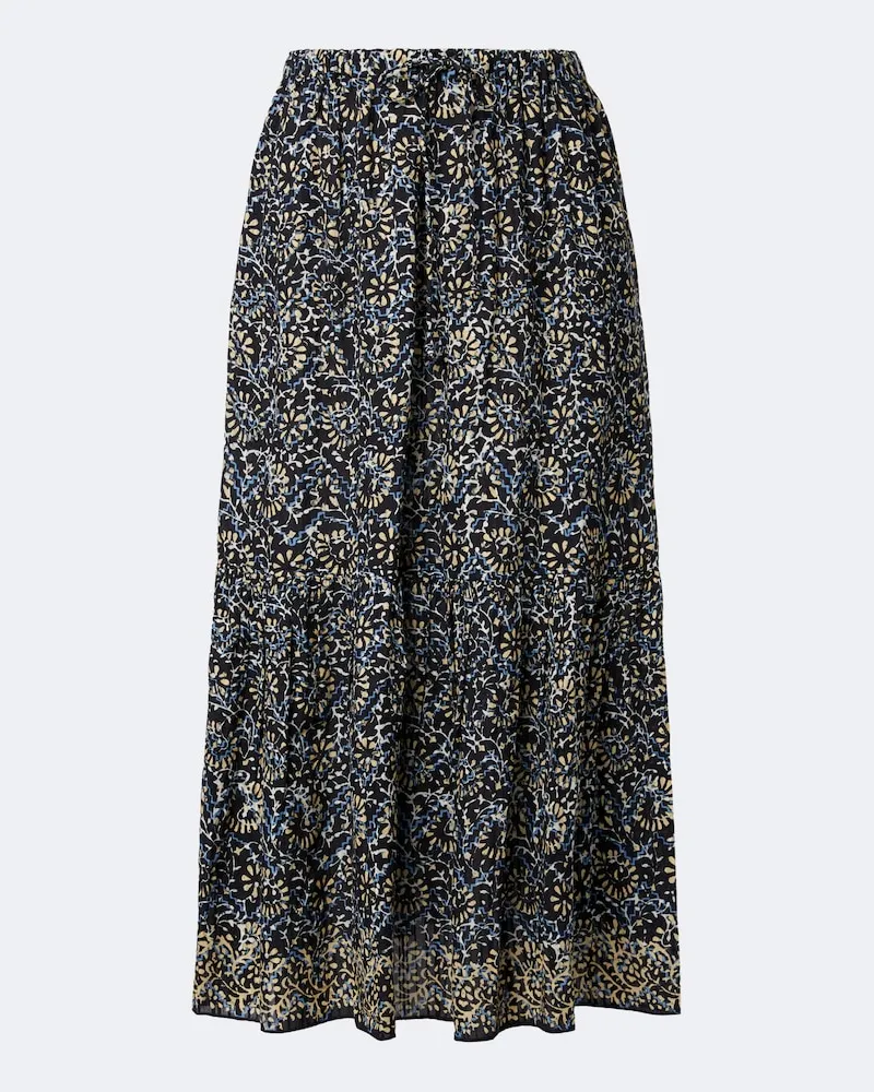 Ulla Johnson Gonna midi Olina in misto cotone con stampa Multicolore
