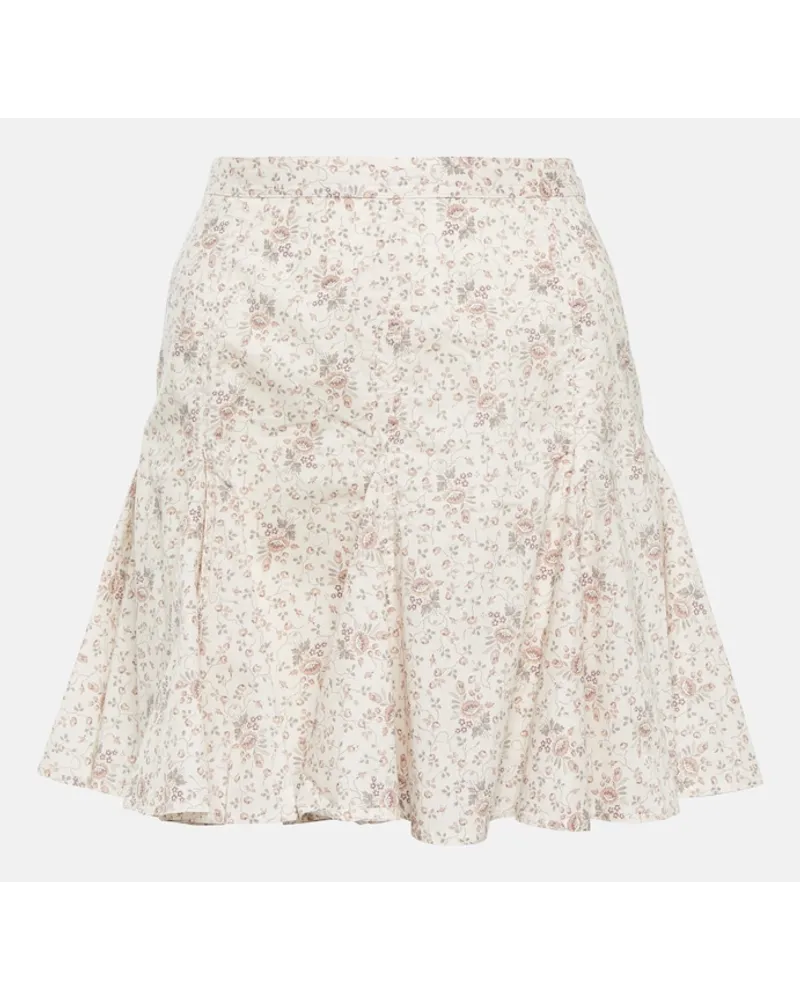 Ralph Lauren Minigonna in cotone con stampa Multicolore