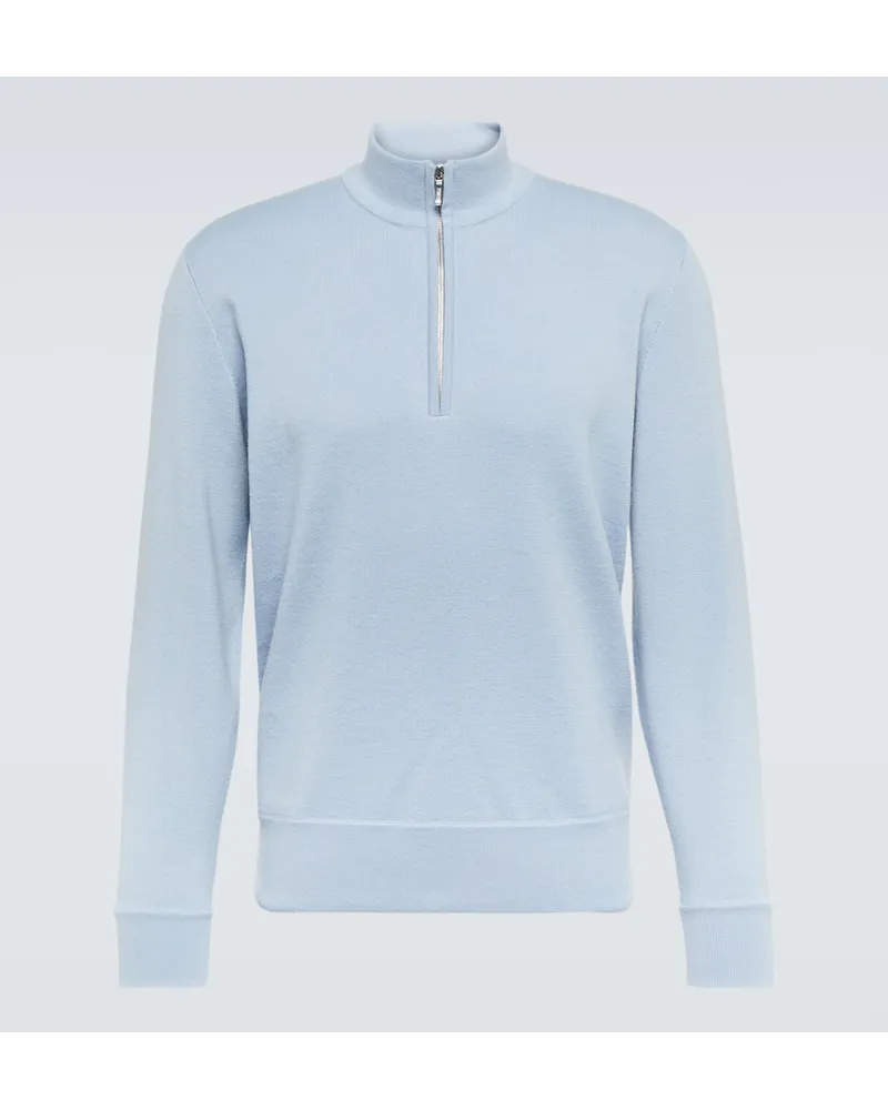 Loro Piana Pullover Ivrea in cashmere Blu