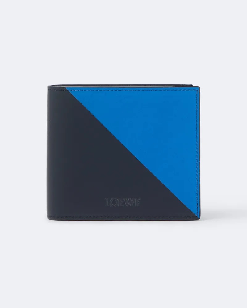 Loewe Portafoglio bifold Flag in pelle Blu