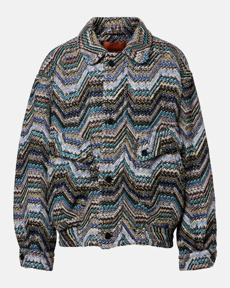 Missoni Giacca oversize in jacquard Multicolore