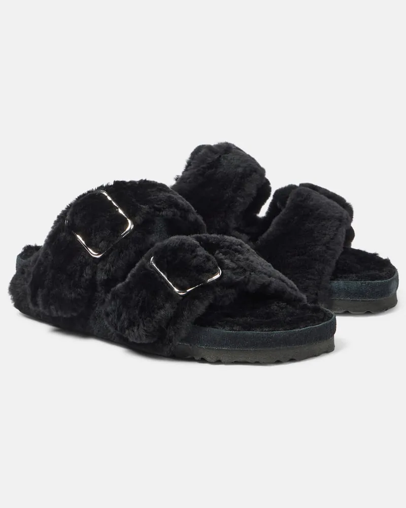 Birkenstock Sandali Arizona in shearling Nero