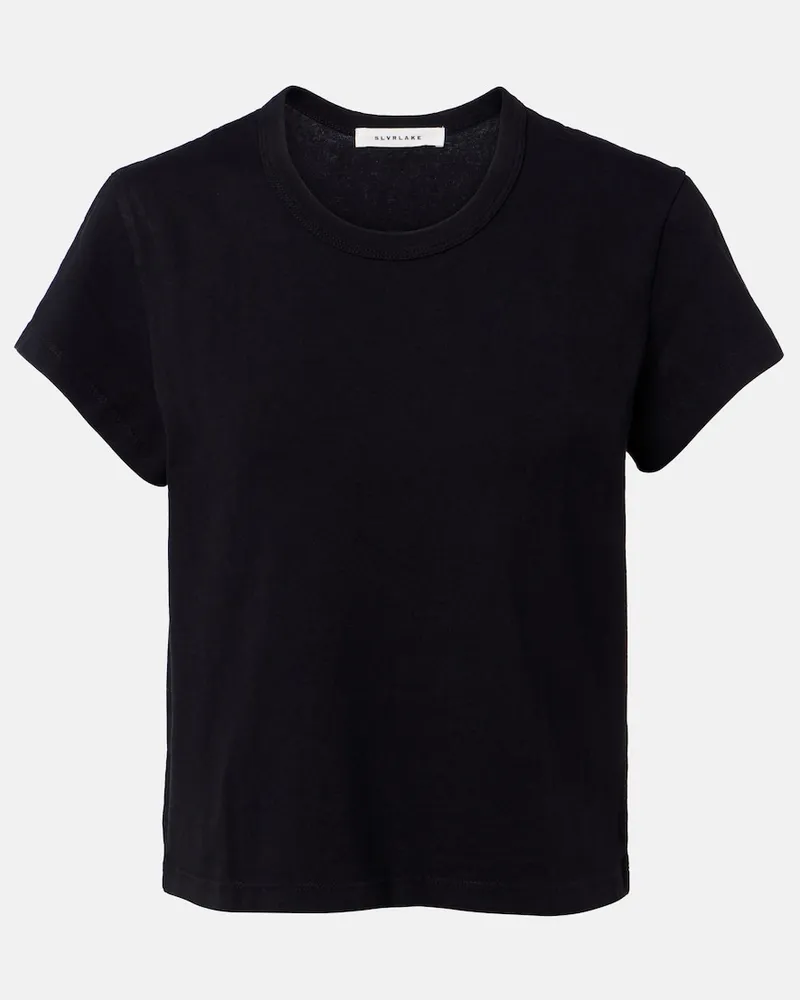 SLVRLAKE T-shirt Easy in jersey di cotone Nero