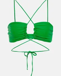 JADE SWIM Top bikini Livi con cut-out Verde