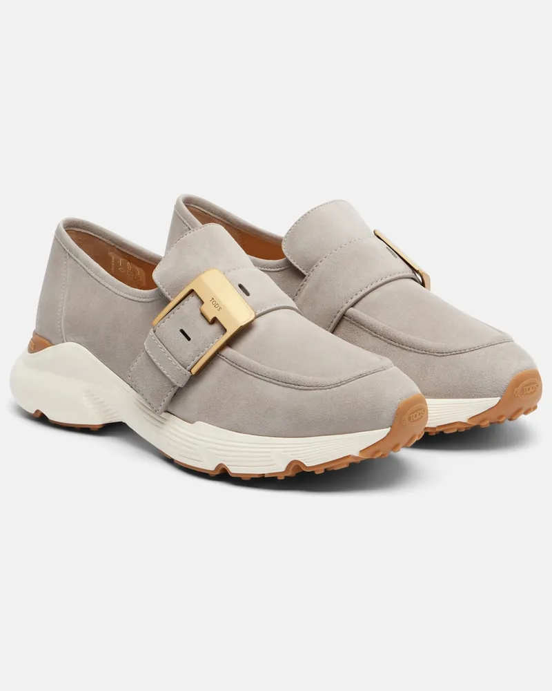 TOD'S Sneakers Runner in suede Grigio