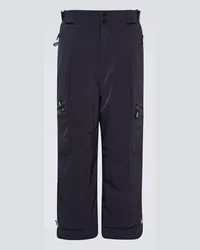 Giorgio Armani Pantaloni da sci con logo Blu