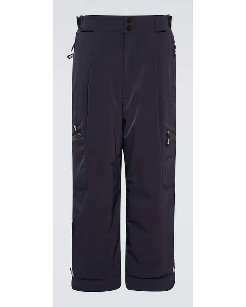 Giorgio Armani Pantaloni da sci con logo Blu
