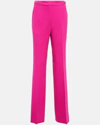 Gabriela Hearst Pantaloni flared Vesta in lana Rosa