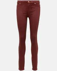 7 for all mankind Jeans skinny a vita alta Rosso