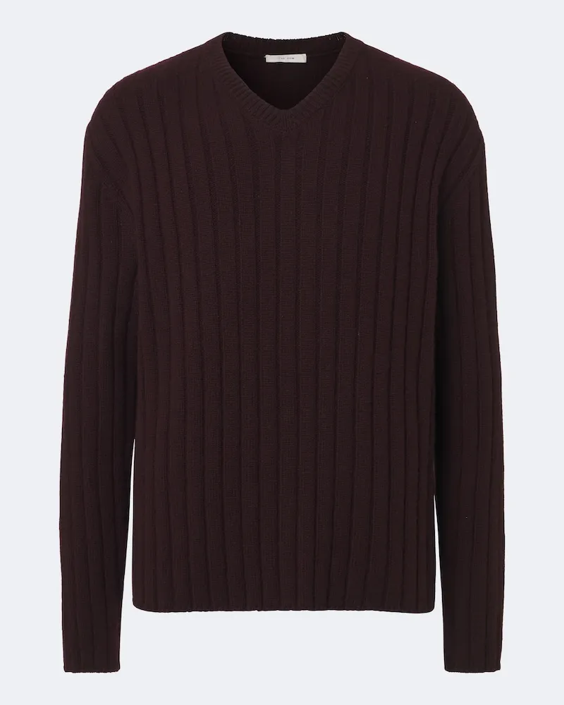 The Row Pullover Ettore in cashmere Borgogna