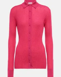 Gabriela Hearst Camicia Cavalieri in cashmere e seta Rosa