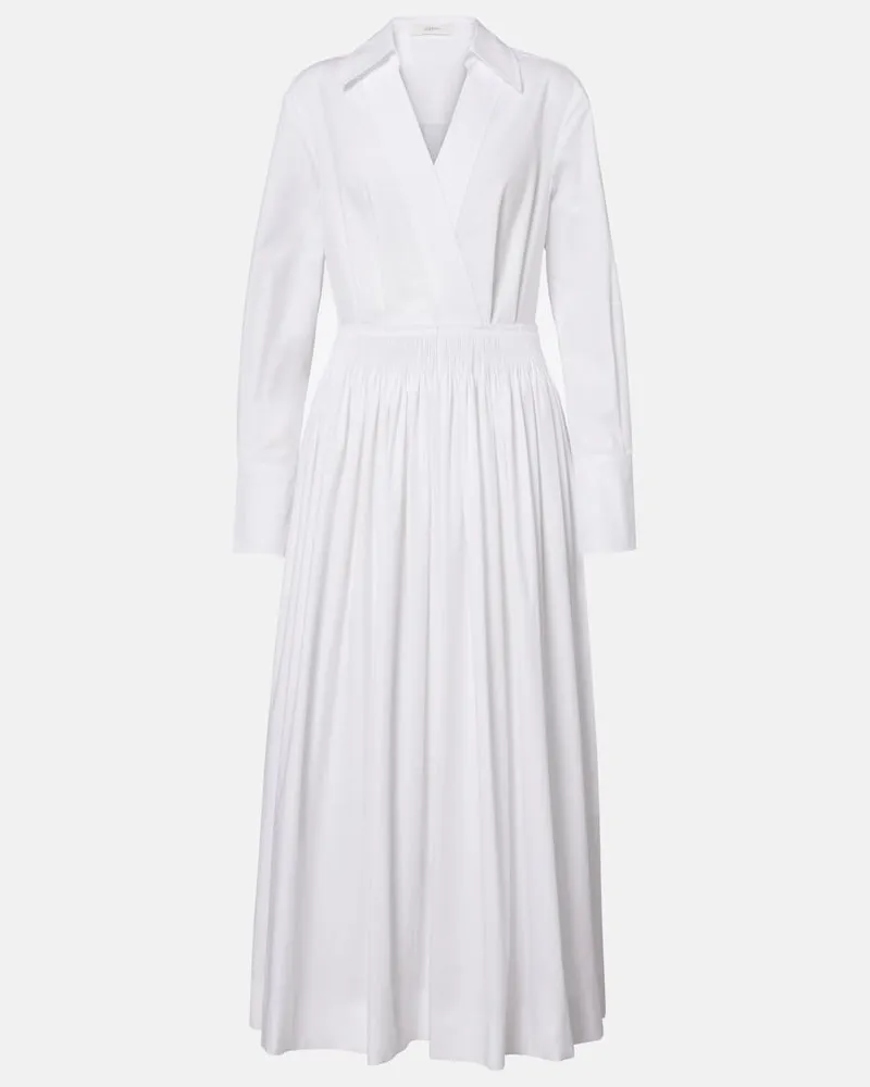 Joseph Abito midi Kathe in popeline di cotone Bianco