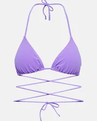 Reina Olga Top bikini a triangolo Miami in spugna Viola