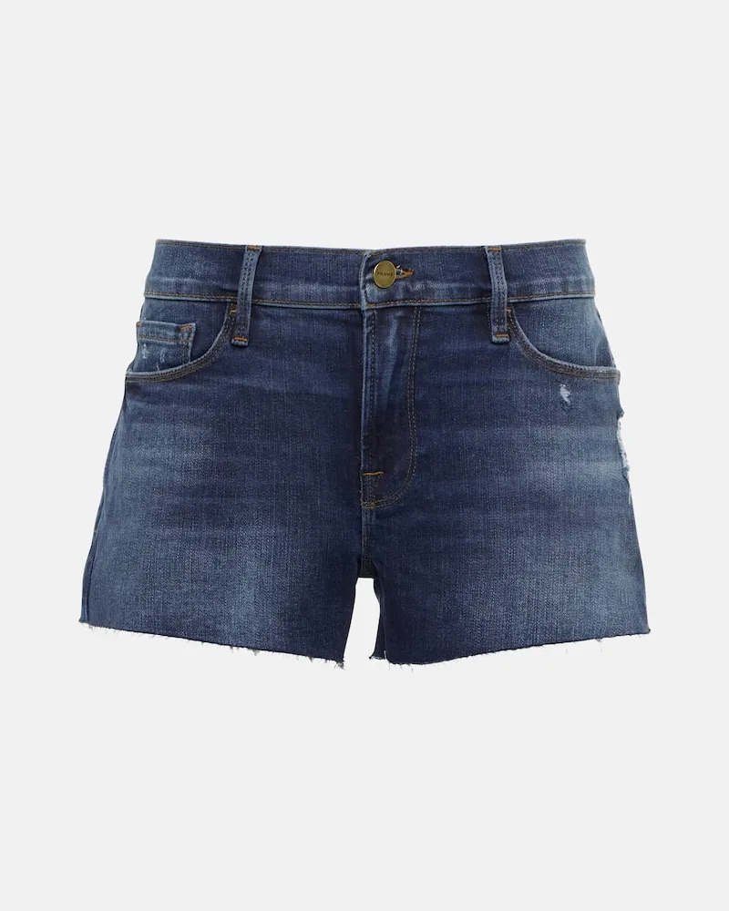 Frame Denim Shorts di jeans Le Cut Off Blu
