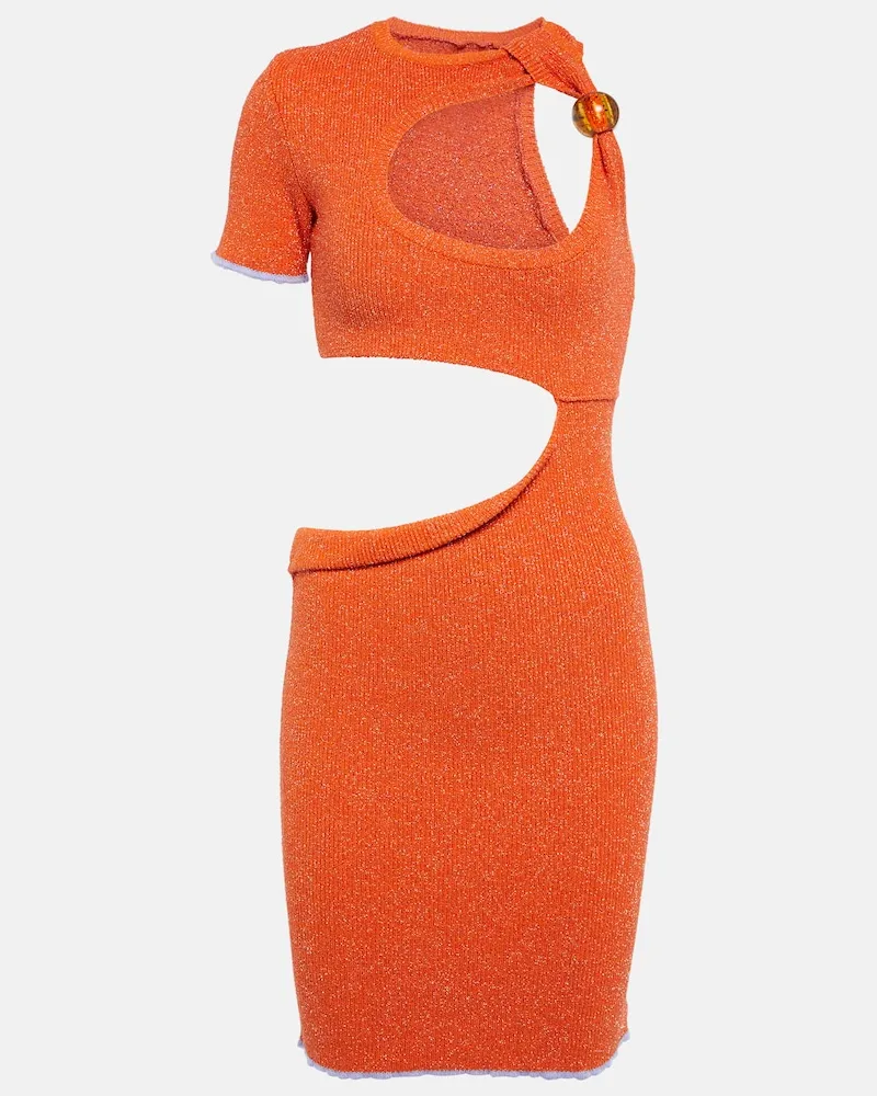 Jacquemus Miniabito La Robe Brilho Arancione