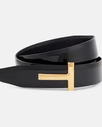 Tom Ford Cintura Monogram in vernice Nero